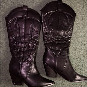 Women's Black Western Boots